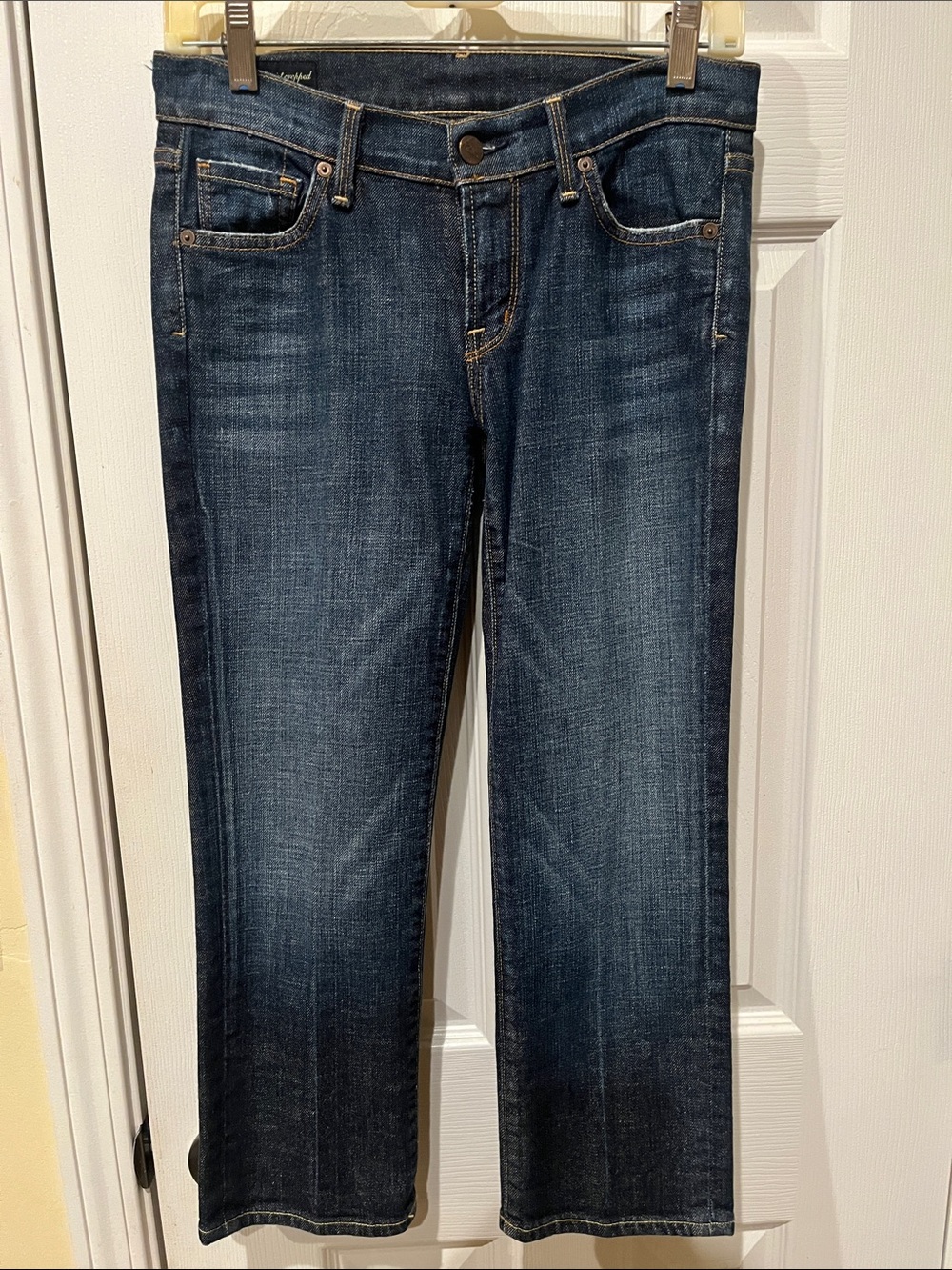 Citizens Of Humanity “Kelly #063 Low Waist Cropped Stretch” Indigo Jeans